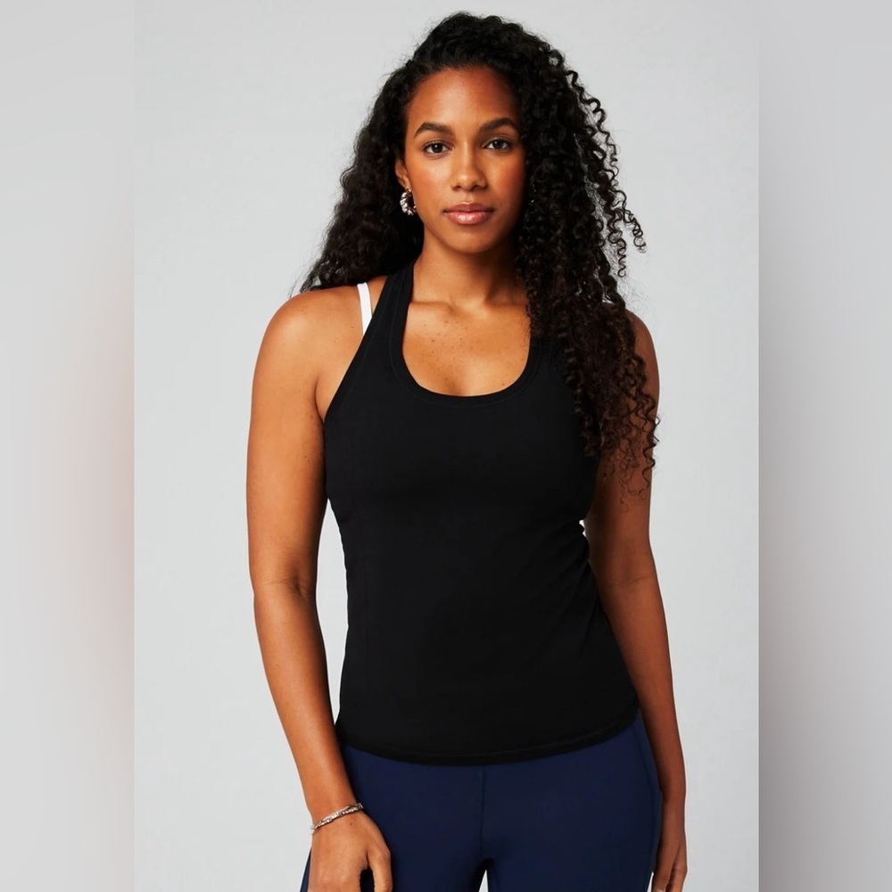 NWT, Fabletics Feather Tech+ Racerback Tank, Black, 3X